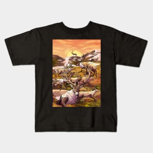 Caribou Mountain Kids T-Shirt